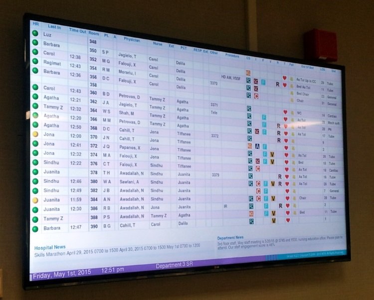 MTR® Electronic Hospital Whiteboard